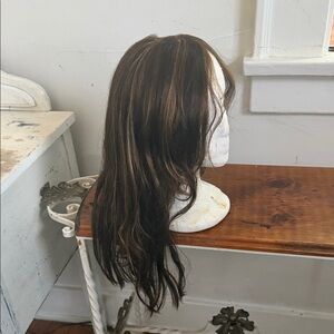 #6  TOPPER Jon renau Elegant Brown topper with Highlights